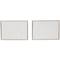 28" x 20" White Distressed Wood Abstract Wavy Wall Decor, Set of 2